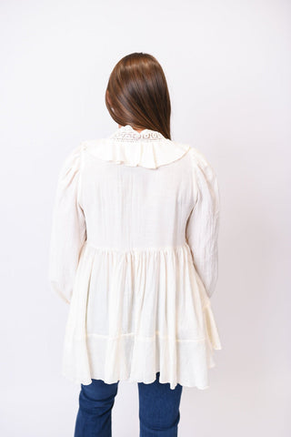 Lace Ballad Tunic in Cream - Shop Rust & Ruffles
