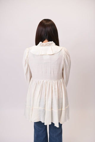 Lace Ballad Tunic in Cream - Shop Rust & Ruffles