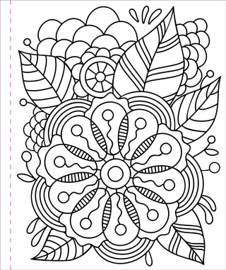 Large Print Adult Coloring Book - Color Me Calm - Shop Rust & Ruffles