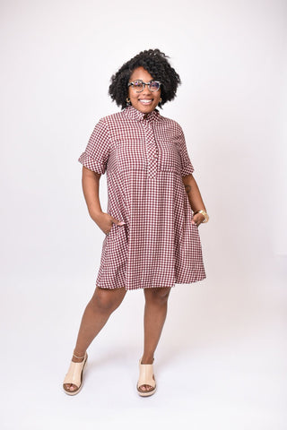 Last Light Mini Dress in Red - Shop Rust & Ruffles