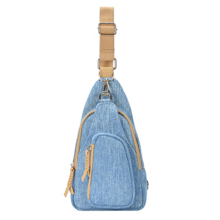 Lauren Denim Sling Bag - Shop Rust & Ruffles