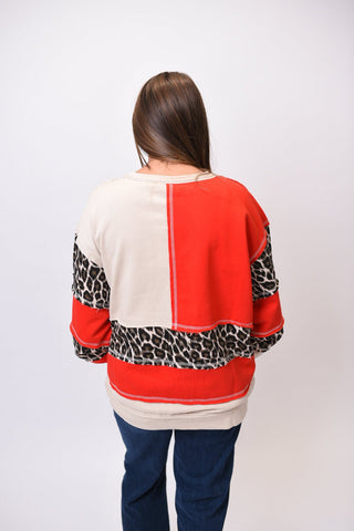 Leopard Lover Oversized Sweatshirt - Shop Rust & Ruffles