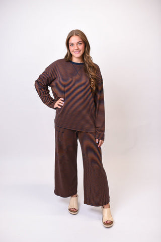 Line Up & Lounge Striped Knit Set - Shop Rust & Ruffles