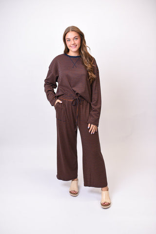 Line Up & Lounge Striped Knit Set - Shop Rust & Ruffles