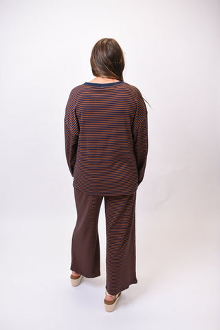 Line Up & Lounge Striped Knit Set - Shop Rust & Ruffles