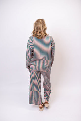 Line Up & Lounge Striped Knit Set - Shop Rust & Ruffles