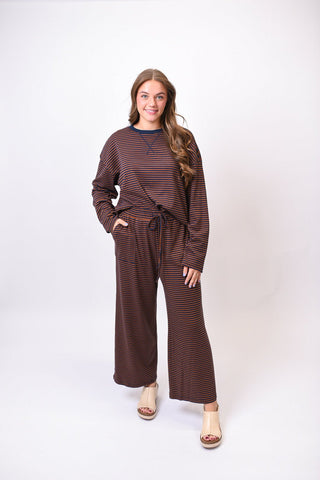 Line Up & Lounge Striped Knit Set - Shop Rust & Ruffles
