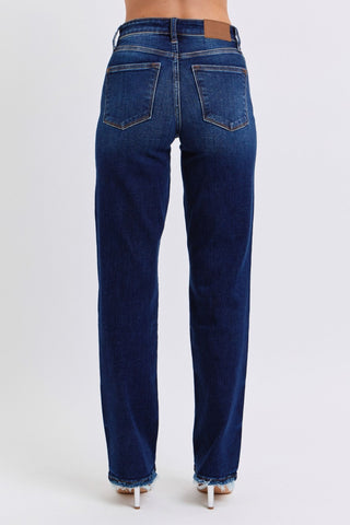 Lived In Straight Leg Judy Blue Jeans - Shop Rust & Ruffles