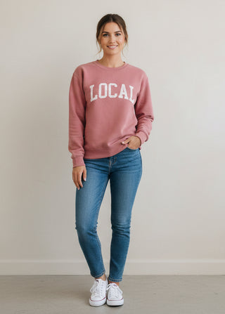 Local Graphic Sweatshirt Mauve