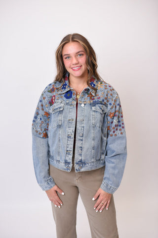 Lone Star Bloom Denim Jacket - Shop Rust & Ruffles