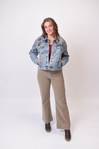 Lone Star Bloom Denim Jacket - Shop Rust & Ruffles