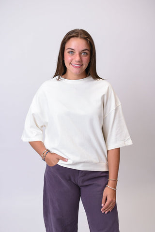Lunch Break Pullover in Cream - Shop Rust & Ruffles
