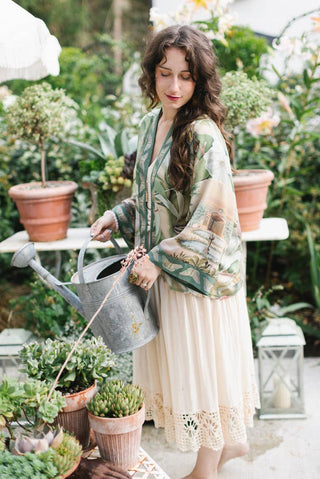 Market of Stars Fleur de Soleil Cropped Kimono - Shop Rust & Ruffles