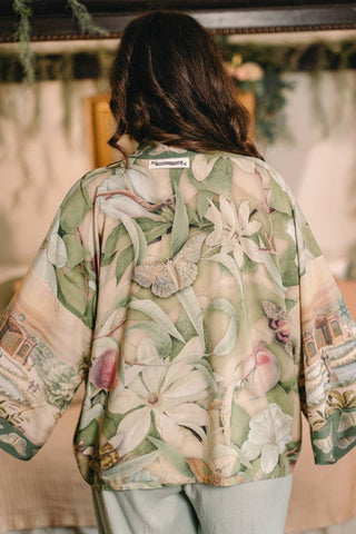 Market of Stars Fleur de Soleil Cropped Kimono - Shop Rust & Ruffles