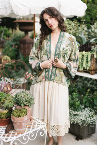 Market of Stars Fleur de Soleil Cropped Kimono - Shop Rust & Ruffles