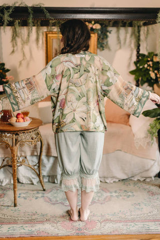 Market of Stars Fleur de Soleil Cropped Kimono - Shop Rust & Ruffles