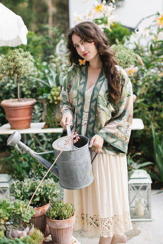 Market of Stars Fleur de Soleil Cropped Kimono - Shop Rust & Ruffles