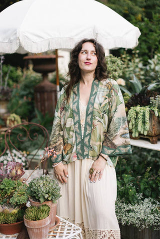 Market of Stars Fleur de Soleil Cropped Kimono - Shop Rust & Ruffles