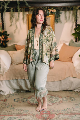 Market of Stars Fleur de Soleil Cropped Kimono - Shop Rust & Ruffles