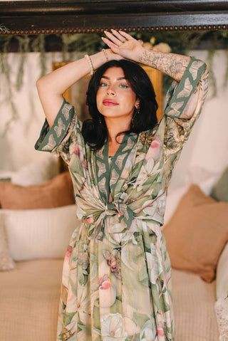 Market of Stars Fleur de Soleil Cropped Kimono - Shop Rust & Ruffles