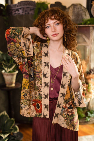 Market of Stars Golden Hour Cropped Kimono - Shop Rust & Ruffles