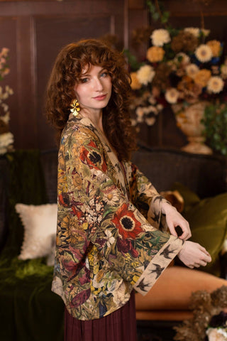Market of Stars Golden Hour Cropped Kimono - Shop Rust & Ruffles