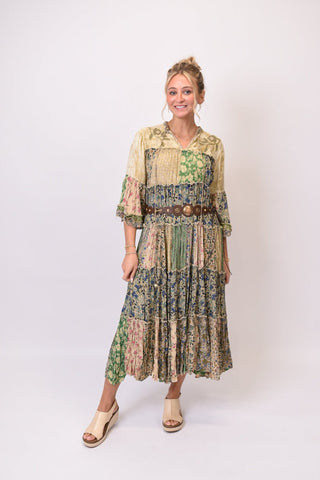 Meadow Reverie Patchwork Maxi Dress - Shop Rust & Ruffles