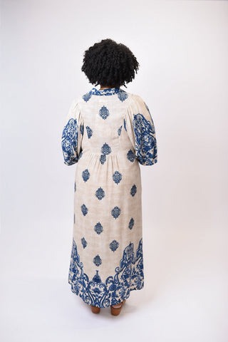 Medallion Border Midi Dress in Curvy - Shop Rust & Ruffles