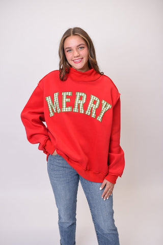 Merry Plaid Mockneck Pullover - Shop Rust & Ruffles