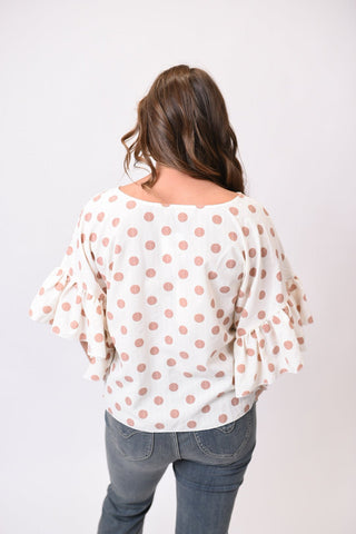 Midday Stroll Polka Dot Blouse - Shop Rust & Ruffles