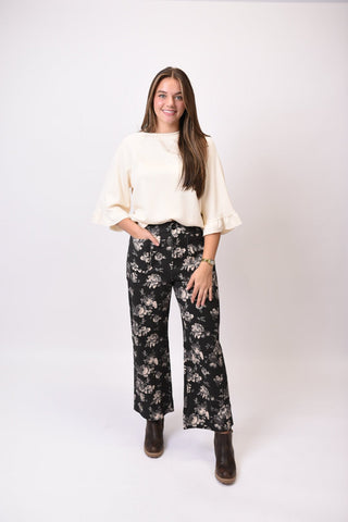 Midnight Garden Floral Pants - Shop Rust & Ruffles