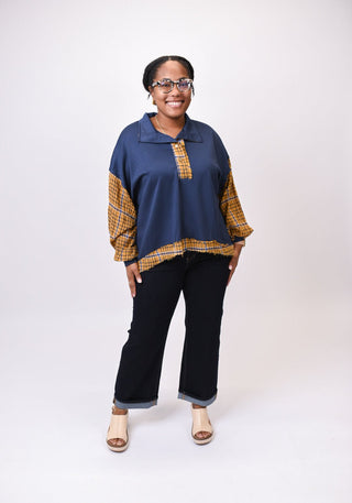 Mixing It Up Plaid Pullover - Shop Rust & Ruffles