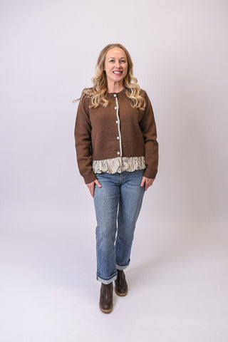Mocha Twist Cardigan Sweater - Shop Rust & Ruffles