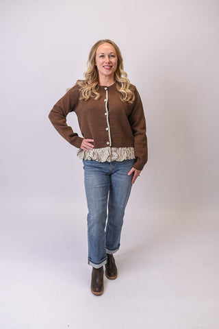 Mocha Twist Cardigan Sweater - Shop Rust & Ruffles