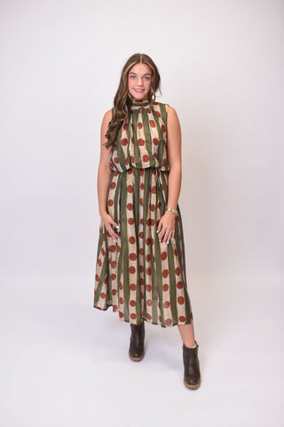 Mod Dot Midi Dress - Shop Rust & Ruffles