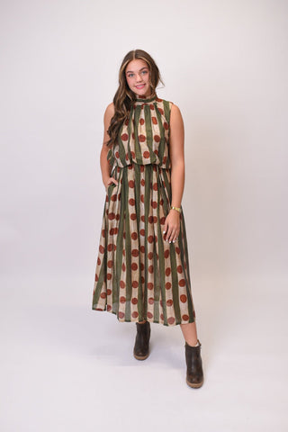 Mod Dot Midi Dress - Shop Rust & Ruffles