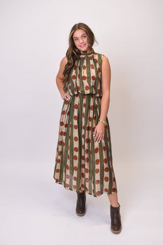 Mod Dot Midi Dress - Shop Rust & Ruffles