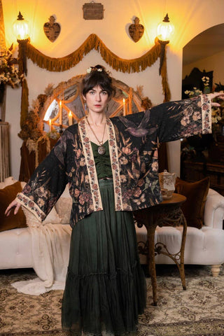 Momento Pixie Cropped Kimono - Shop Rust & Ruffles