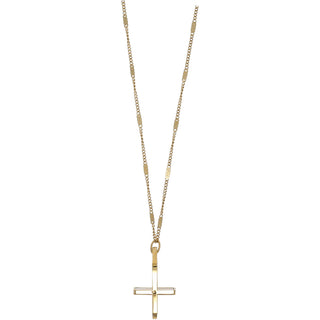 Mother Of Peal Pendant Necklace - Love You - Shop Rust & Ruffles