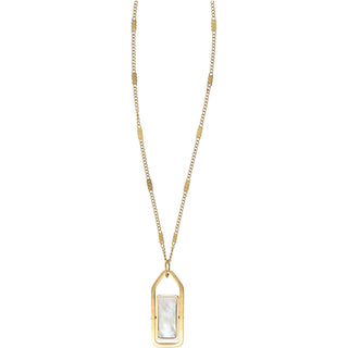 Mother Of Peal Pendant Necklace - Love You - Shop Rust & Ruffles
