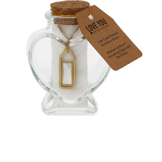 Mother Of Peal Pendant Necklace - Love You - Shop Rust & Ruffles