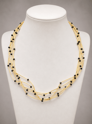 Multi Strand Beaded Necklace - Shop Rust & Ruffles