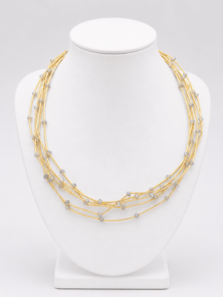 Multi Strand Beaded Necklace - Shop Rust & Ruffles