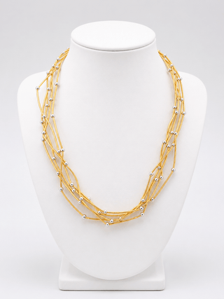 Multi Strand Beaded Necklace - Shop Rust & Ruffles