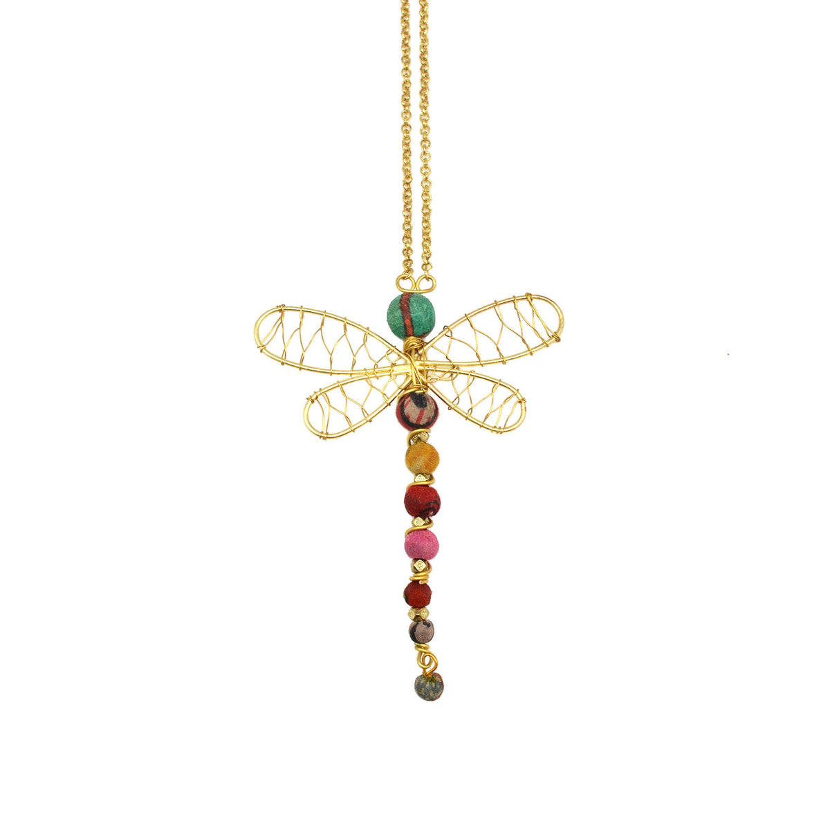 Anju Aasha Dragon Fly Necklace