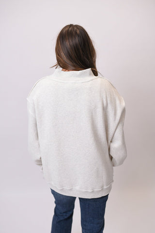 Nash Embroidered Mock Neck Pullover - Shop Rust & Ruffles