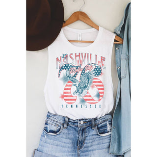 Nashville Music City "76" Graphic Tank - Shop Rust & Ruffles