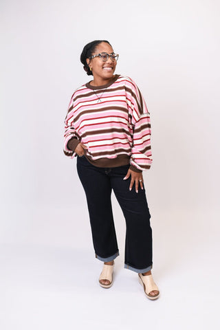 Neapolitan Striped Pullover Top - Shop Rust & Ruffles