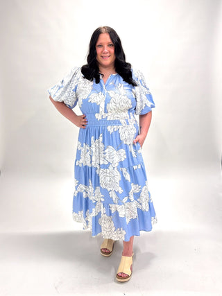 New Beginnings Midi Dress Curvy - Shop Rust & Ruffles