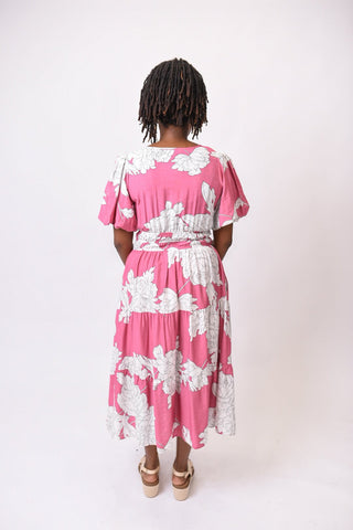 New Beginnings Midi Dress in Pink - Shop Rust & Ruffles